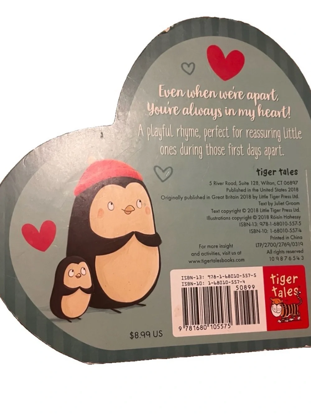 Always in My Heart Board Book Juliet Groom Roisin Hahessy Cute Penguin Love